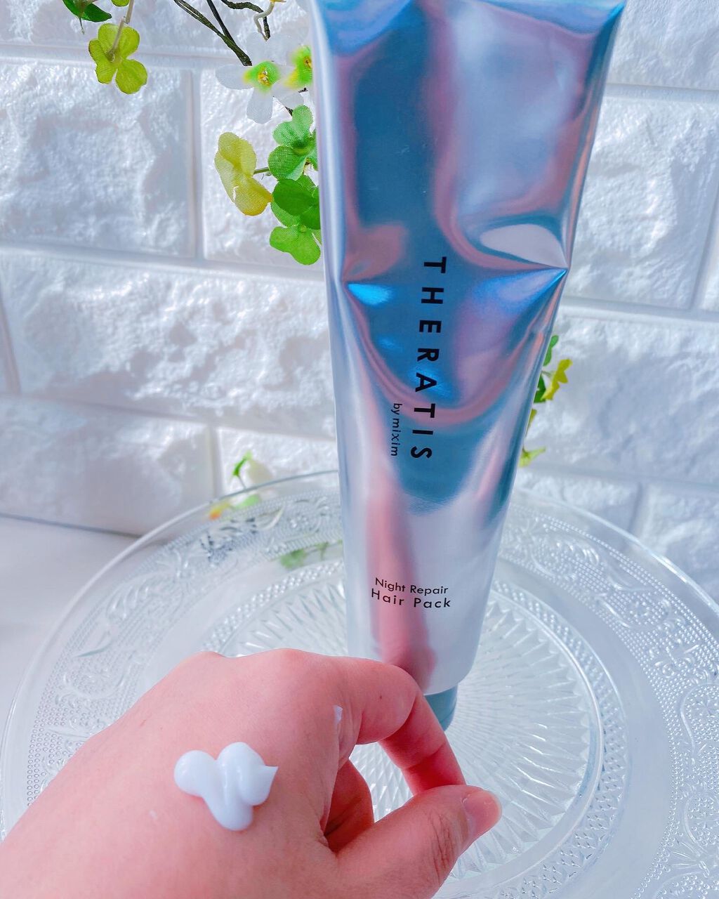 ナイトリペア ヘアパック/THERATIS/ヘアマスク・ヘアパックを使ったクチコミ（2枚目）