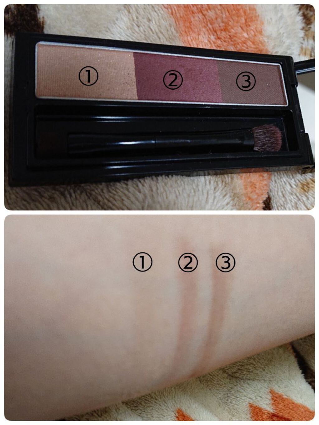 ヴィセ リシェ アイブロウパウダー BR-4 ニュアンスパープル(限定)/Visée/パウダーアイブロウを使ったクチコミ（2枚目）