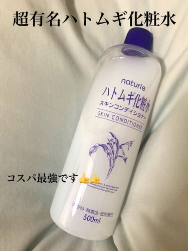 ハトムギ化粧水(ナチュリエ スキンコンディショナー R )/ナチュリエ/化粧水を使ったクチコミ（1枚目）