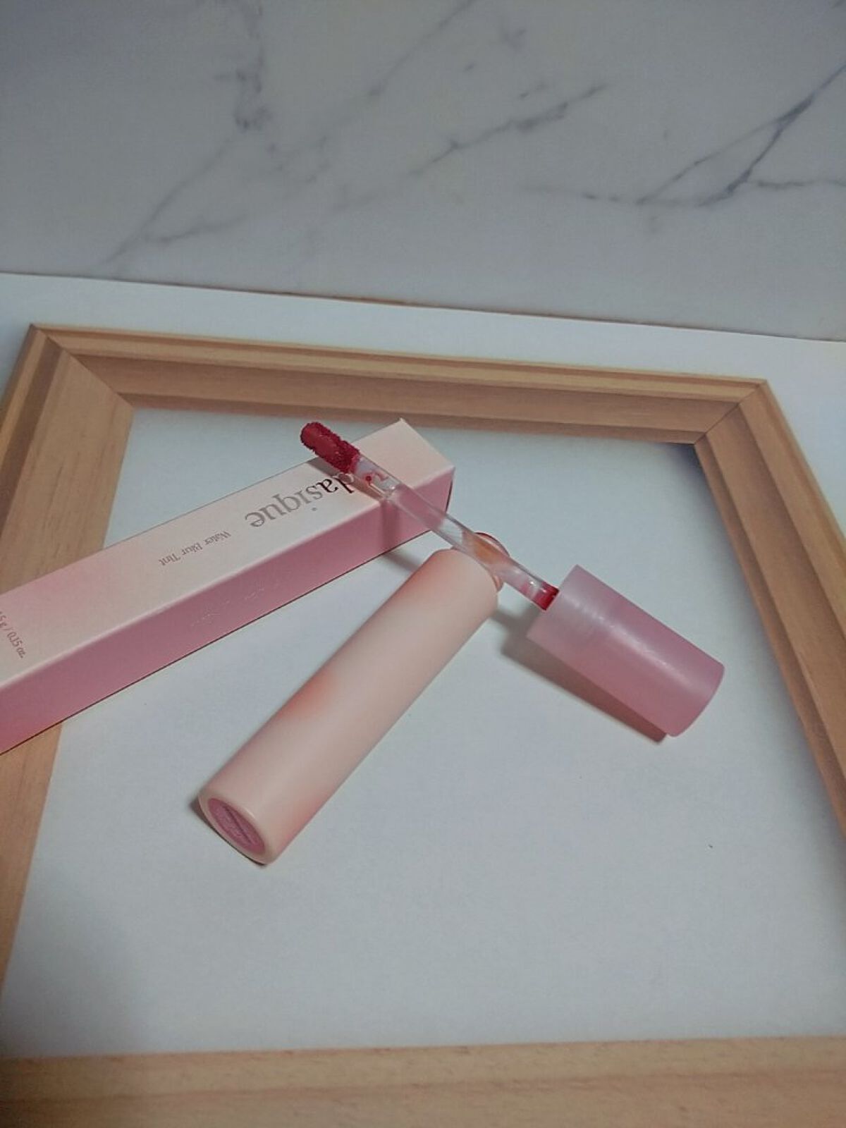 ウォーターブラーティント/dasique/リップティントを使ったクチコミ（1枚目）