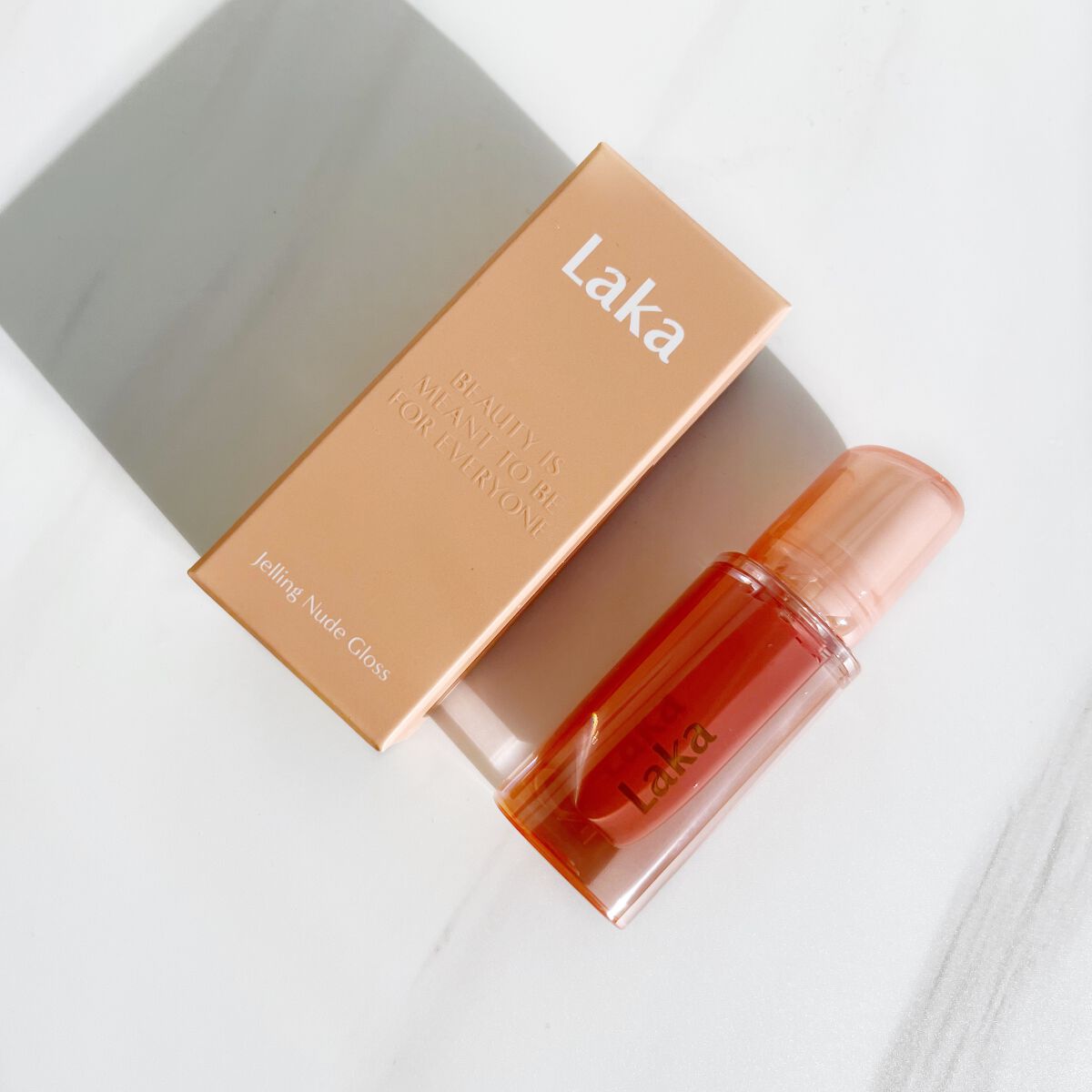 ジェリーイングヌードグロス/Laka/リップグロスを使ったクチコミ（1枚目）