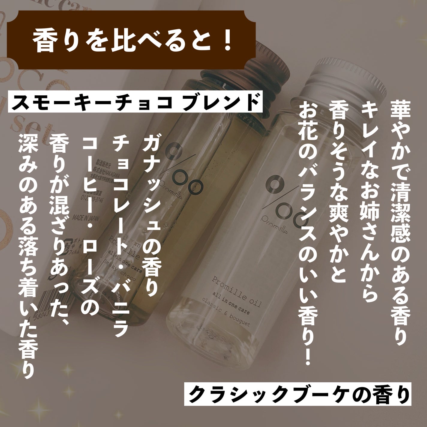 プロミルオイルスモーキーチョコ ブレンドセット/Promille/その他キットセットを使ったクチコミ(4枚目)