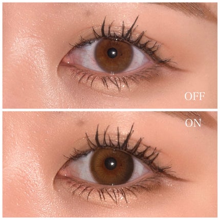 デームードブラウンマンスリー (DAYMOOD BROWN monthly)/OLOLA/1ヶ月(1MONTH)カラコンを使ったクチコミ(3枚目)