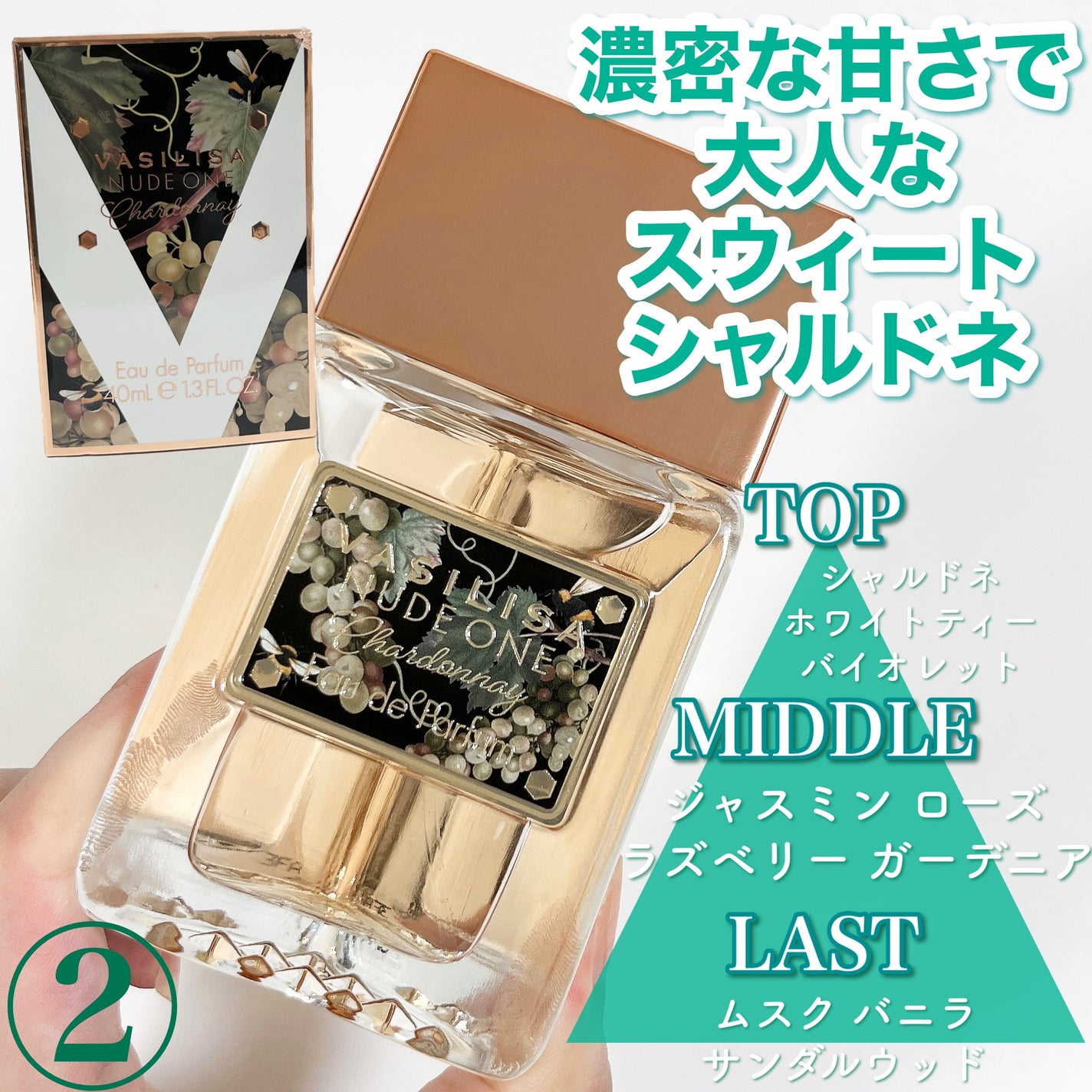 ヴァシリーサ ヌード ワン シャルドネ オードパルファム /ヴァシリーサ/香水(レディース)を使ったクチコミ(5枚目)