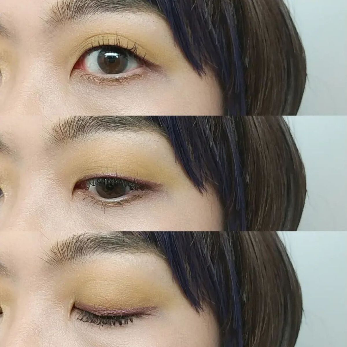 THREE ブリンクウィンクアイ のクチコミ「#今日のメイク

今日はイエローメイク。

昨日使ったブリンクウィンクアイのピンク系のはアイラ.....」（2枚目）