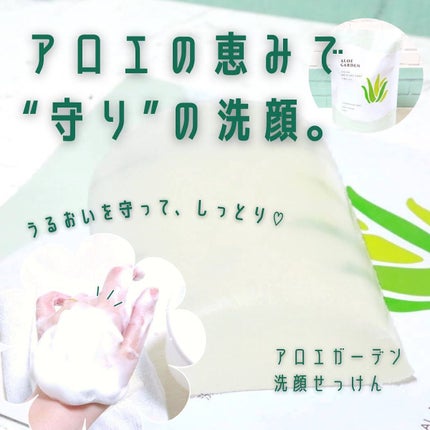 洗顔せっけん/アロエガーデン/洗顔石鹸を使ったクチコミ(1枚目)