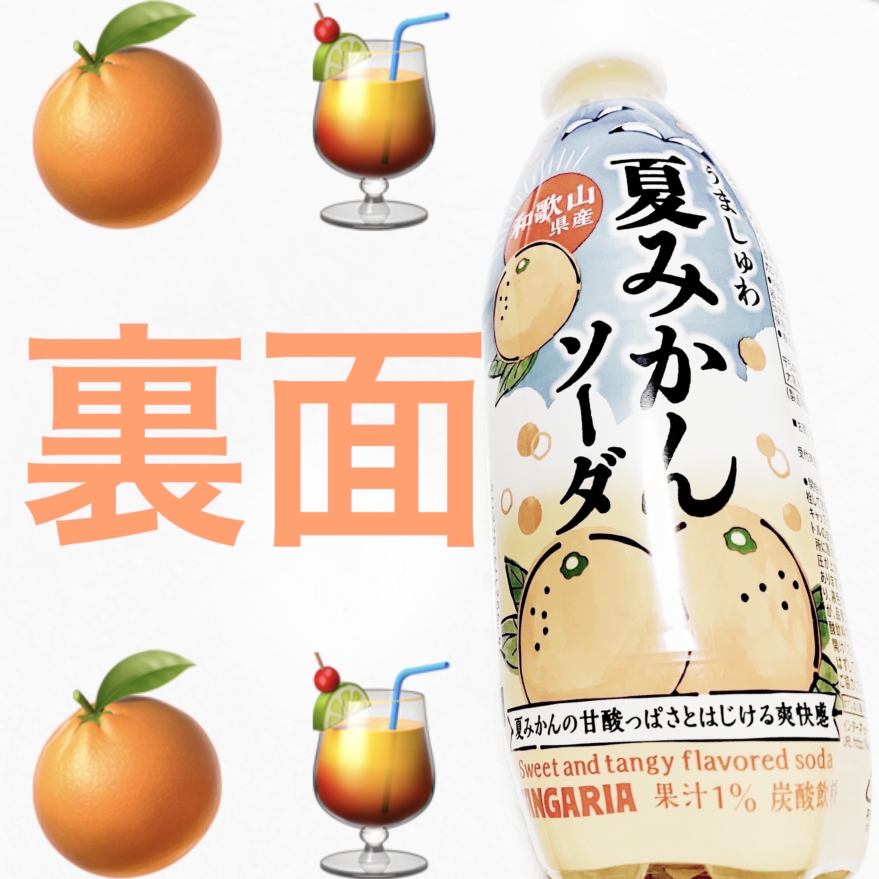 うましゅわ夏みかんソーダ/サンガリア/ドリンクを使ったクチコミ（2枚目）
