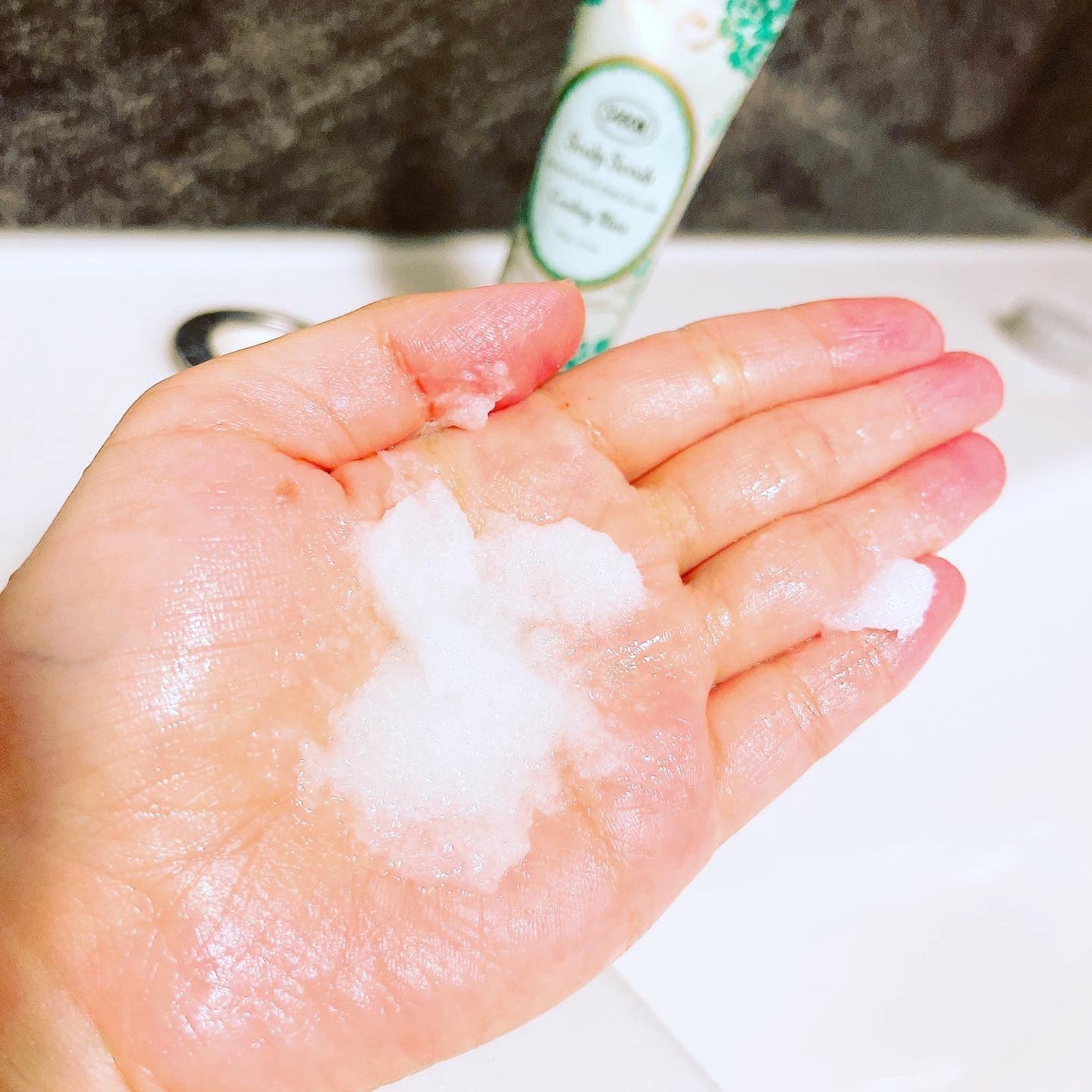 ヘッドスクラブ リフレッシング(ミント)/SABON/ヘッドスクラブを使ったクチコミ(3枚目)