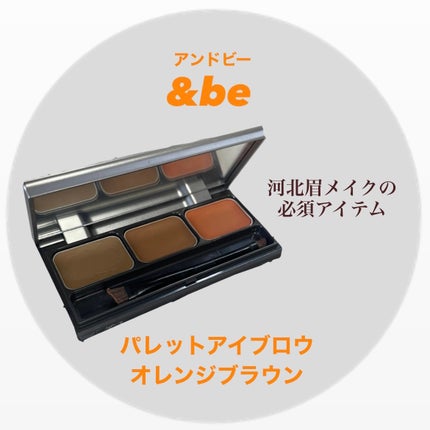 パレットアイブロウ/&be/パウダーアイブロウを使ったクチコミ(1枚目)