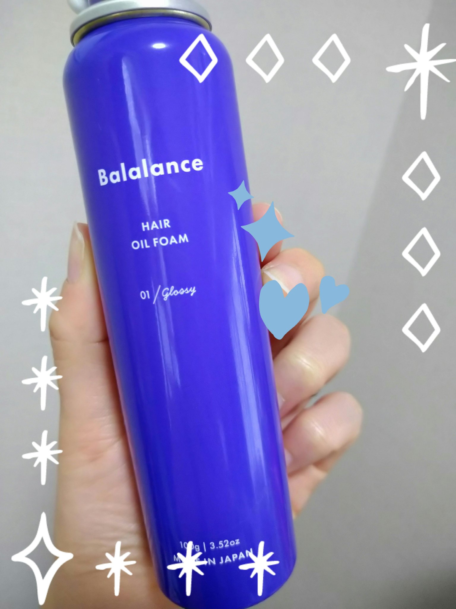 ヘアオイルフォーム01（グロッシー）/バラランス/ヘアオイルを使ったクチコミ（1枚目）