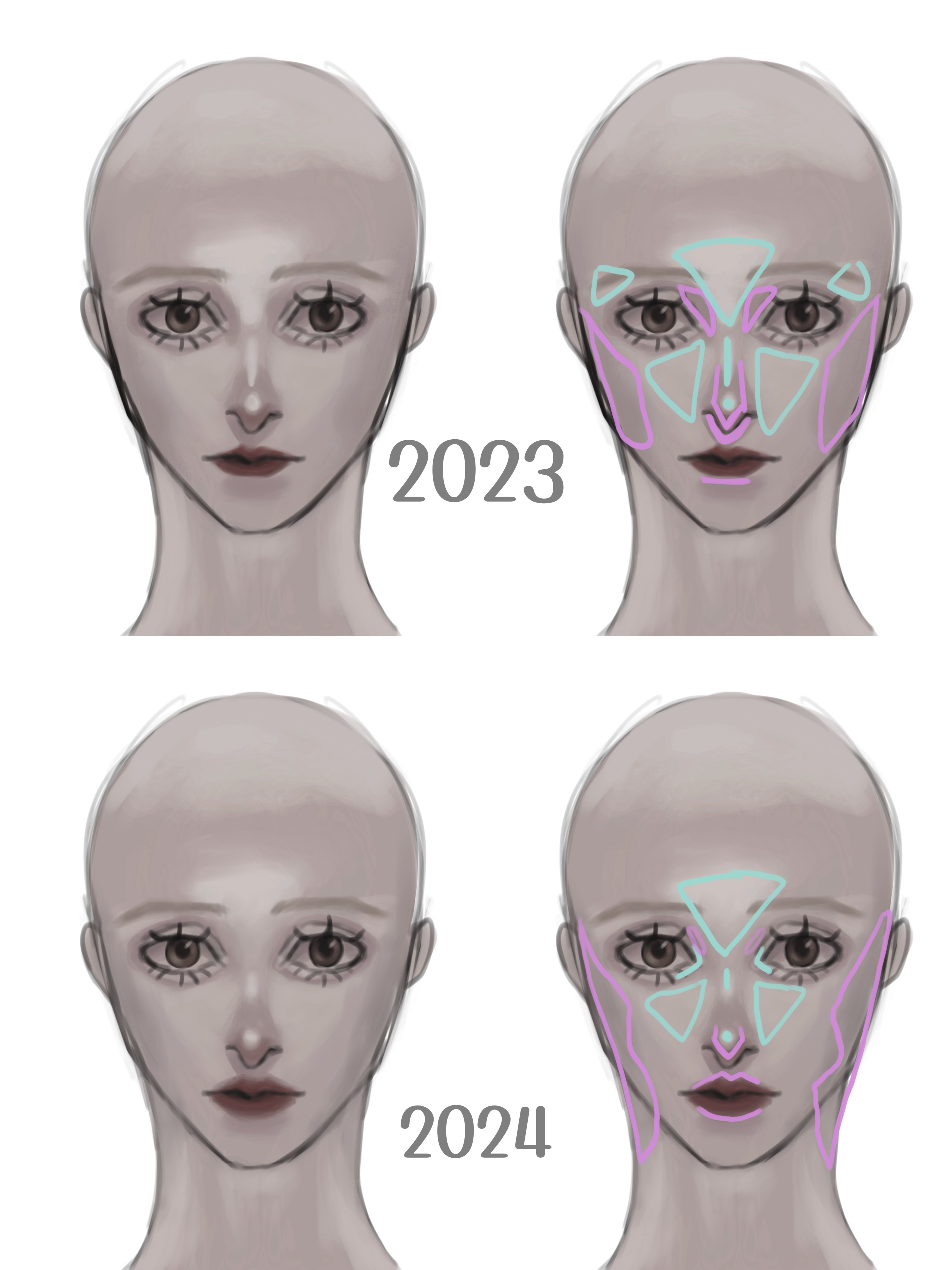 シアーマットシェーディング 01 グレージュトーン/Ririmew/シェーディングを使ったクチコミ（2枚目）