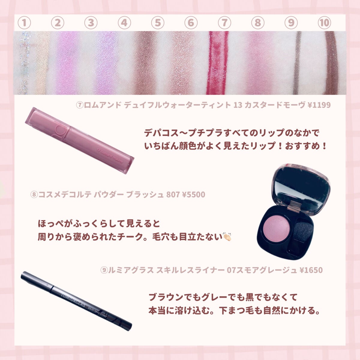 ジューシーピュアアイズ/キャンメイク/アイシャドウパレットを使ったクチコミ(4枚目)