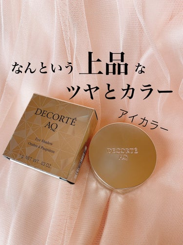 AQ アイシャドウ/DECORTÉ/単色アイシャドウを使ったクチコミ（1枚目）