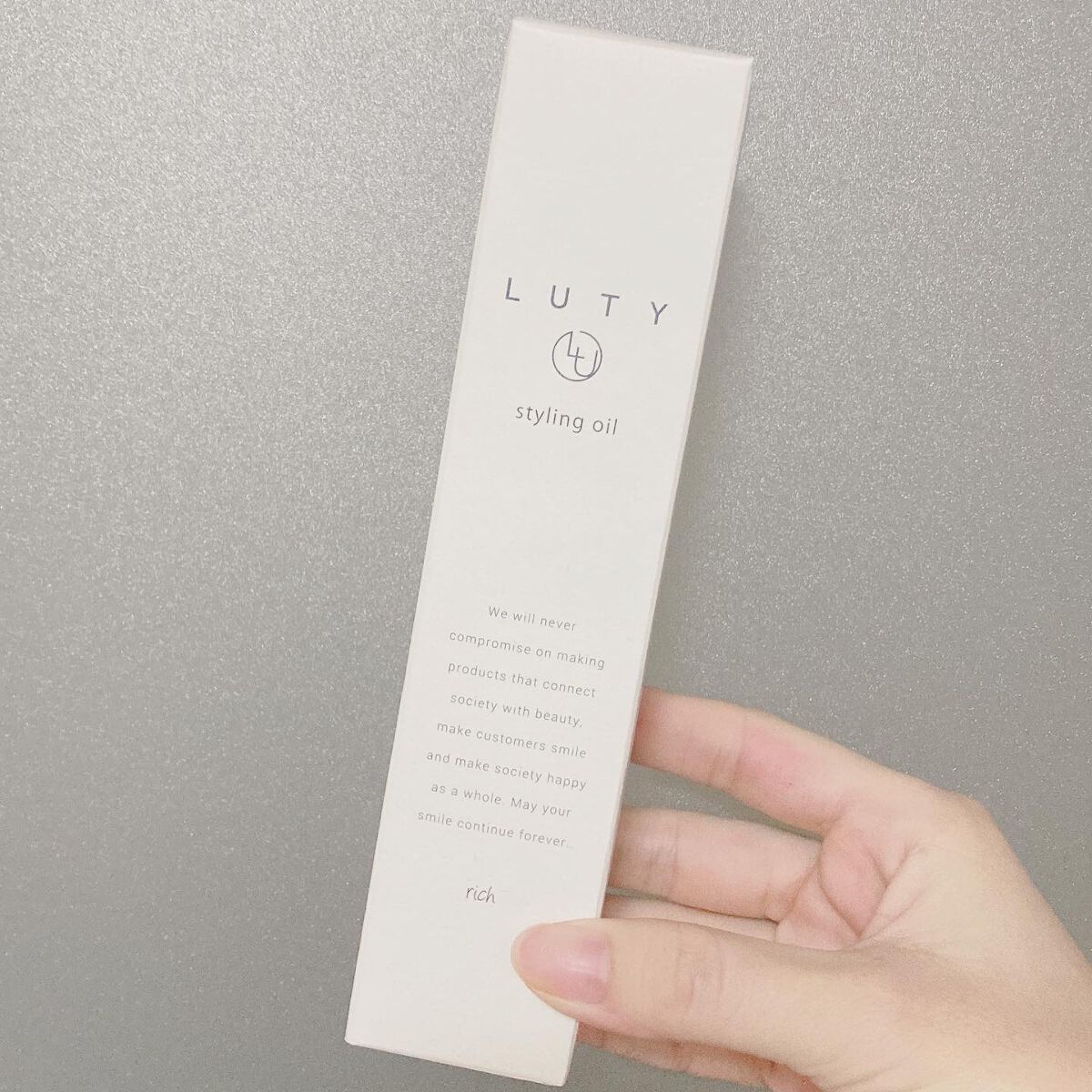 ルーティー スタイリングオイル リッチ/LUTY/ヘアオイルを使ったクチコミ(3枚目)