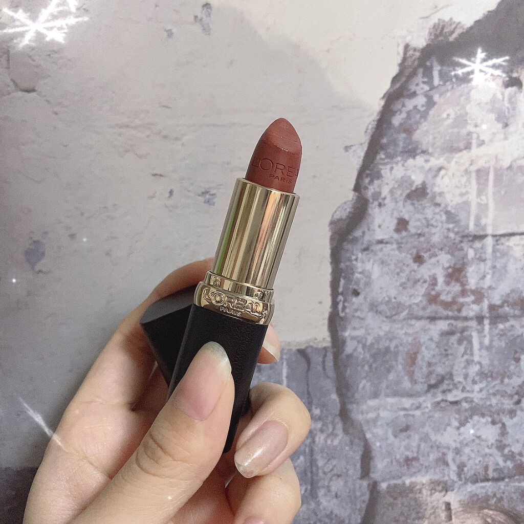 カラーリッシュモイストマットN/ロレアル パリ/口紅を使ったクチコミ（1枚目）