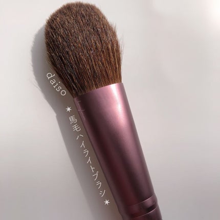 メイクブラシ 馬毛/DAISO/その他化粧小物を使ったクチコミ(1枚目)