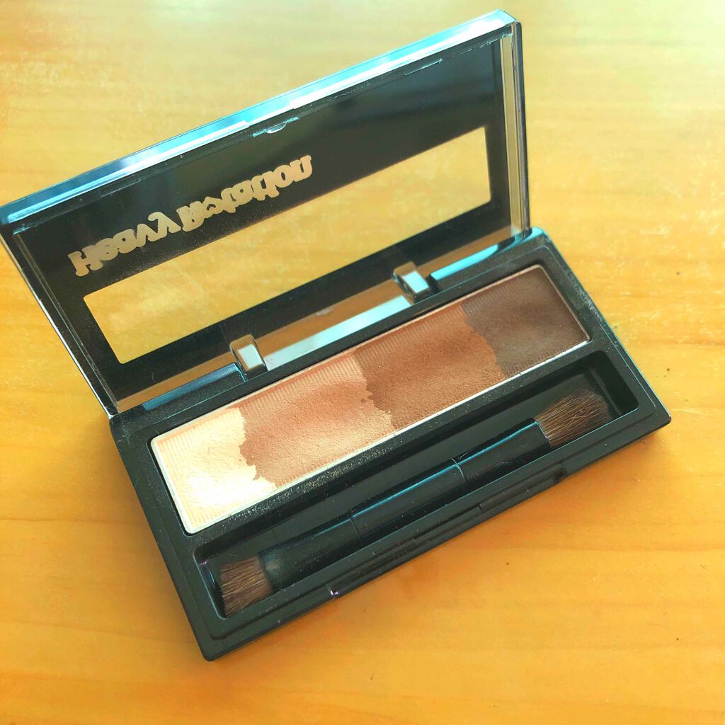 パウダーアイブロウ＆3Dノーズ 02 ナチュラルブラウン/ヘビーローテーション/パウダーアイブロウを使ったクチコミ（1枚目）