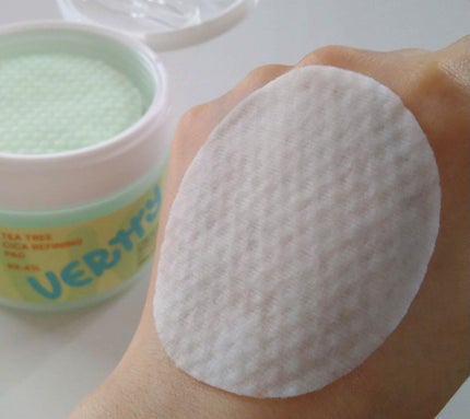 ティーツリー シカ89.4% リファイニングパッド/Vertty/トナーパッドを使ったクチコミ(4枚目)