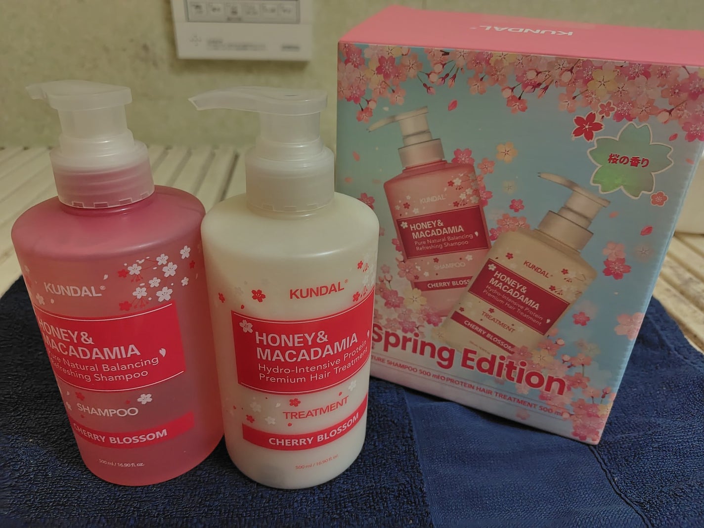 プレミアムヘアケア スペシャルセット スプリングエディション シャンプー&トリートメント/KUNDAL/市販シャンプーを使ったクチコミ(1枚目)