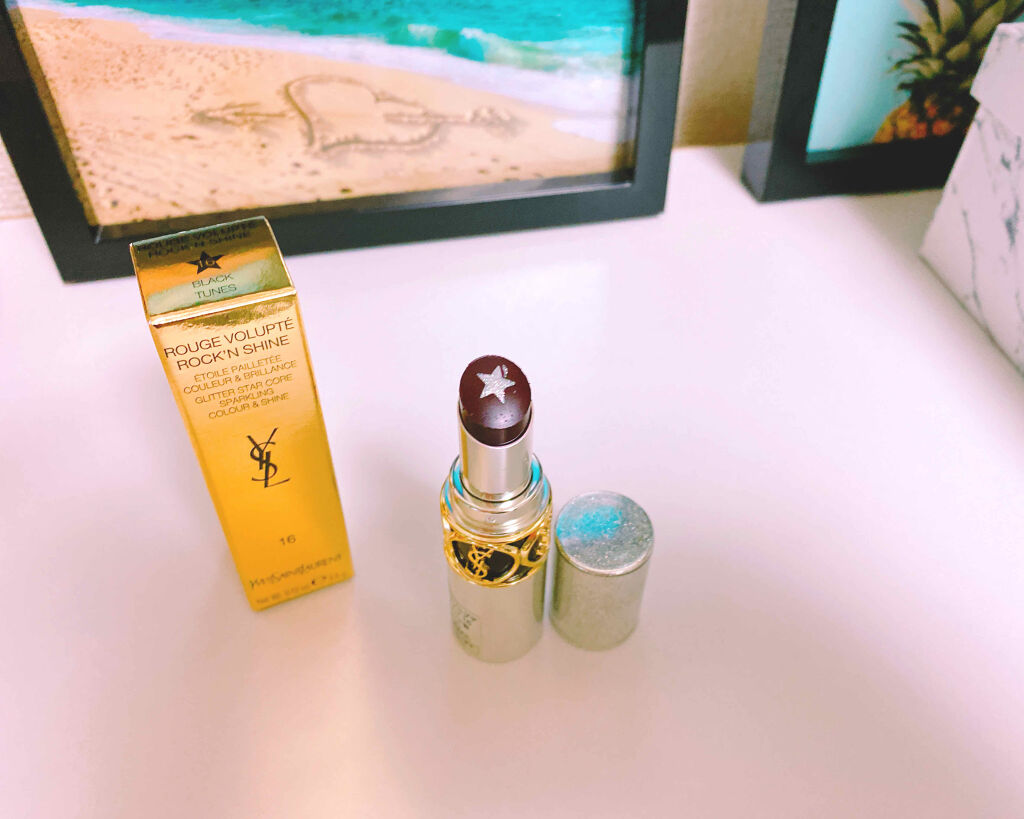 ルージュ ヴォリュプテ ロックシャイン/YVES SAINT LAURENT BEAUTE/口紅を使ったクチコミ（2枚目）