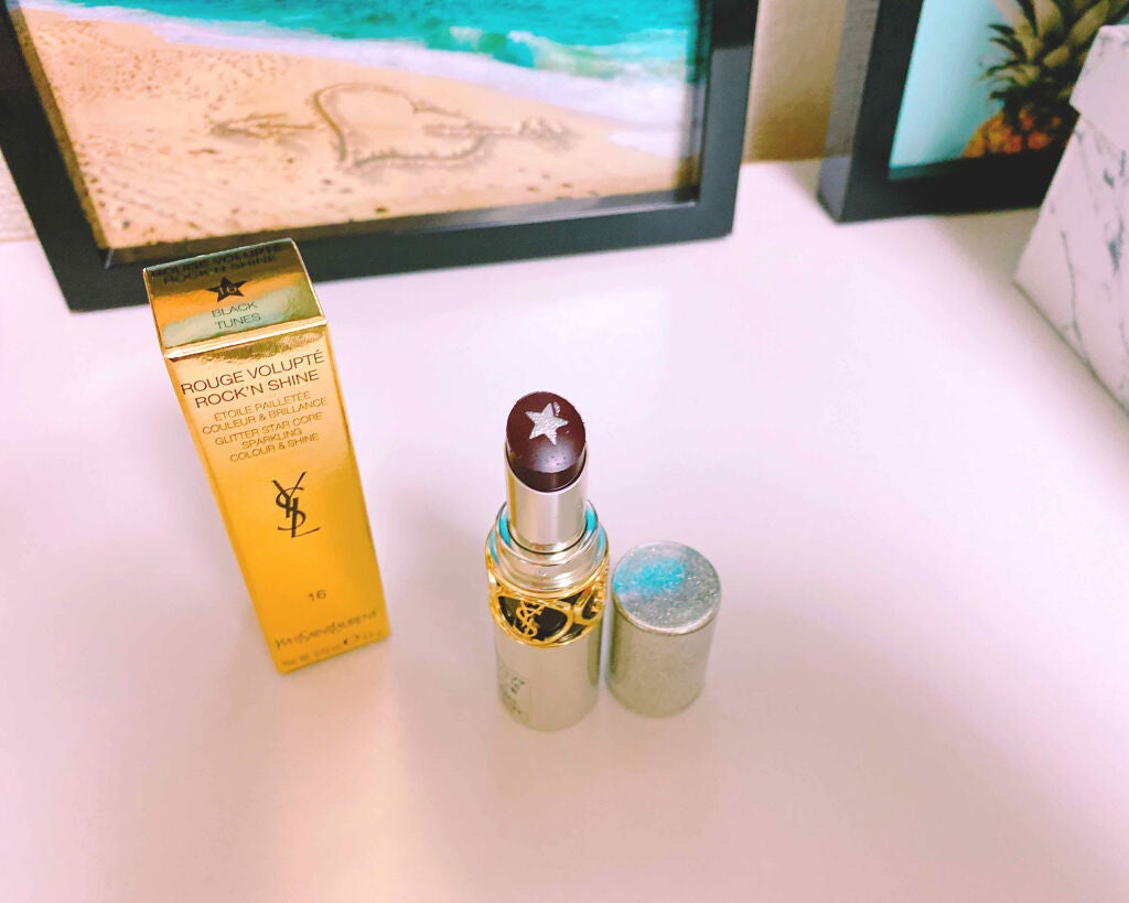 ルージュ ヴォリュプテ ロックシャイン/YVES SAINT LAURENT BEAUTE/口紅を使ったクチコミ(2枚目)
