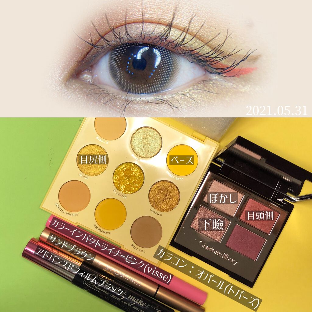 UH-HUH Honey/ColourPop/アイシャドウパレットを使ったクチコミ（3枚目）