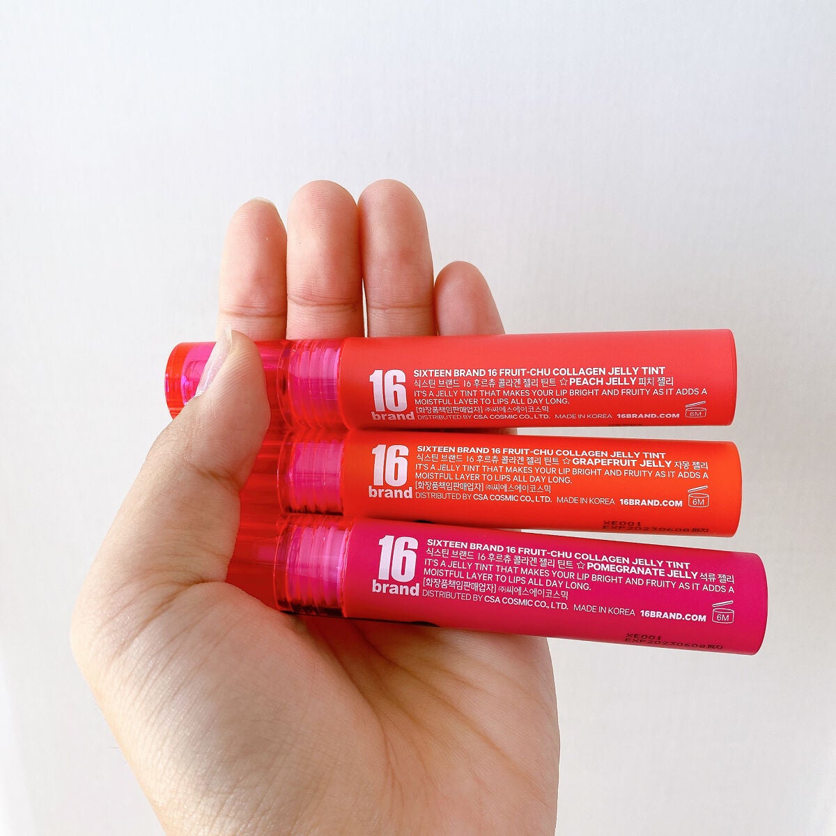 FRUIT-CHU COLLAGEN TINT/16BRAND/口紅を使ったクチコミ(8枚目)