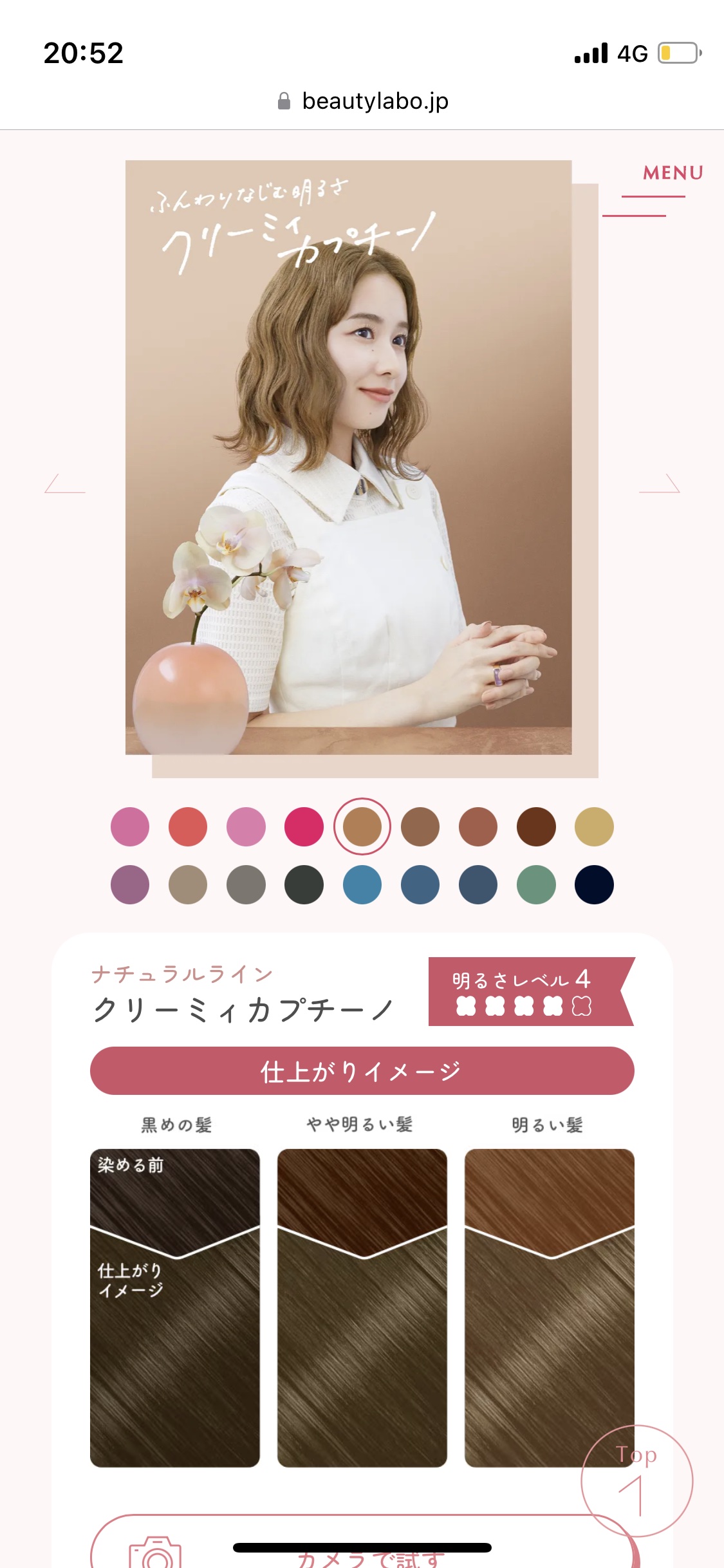 ホイップヘアカラー/ビューティラボ/ヘアカラーを使ったクチコミ（3枚目）