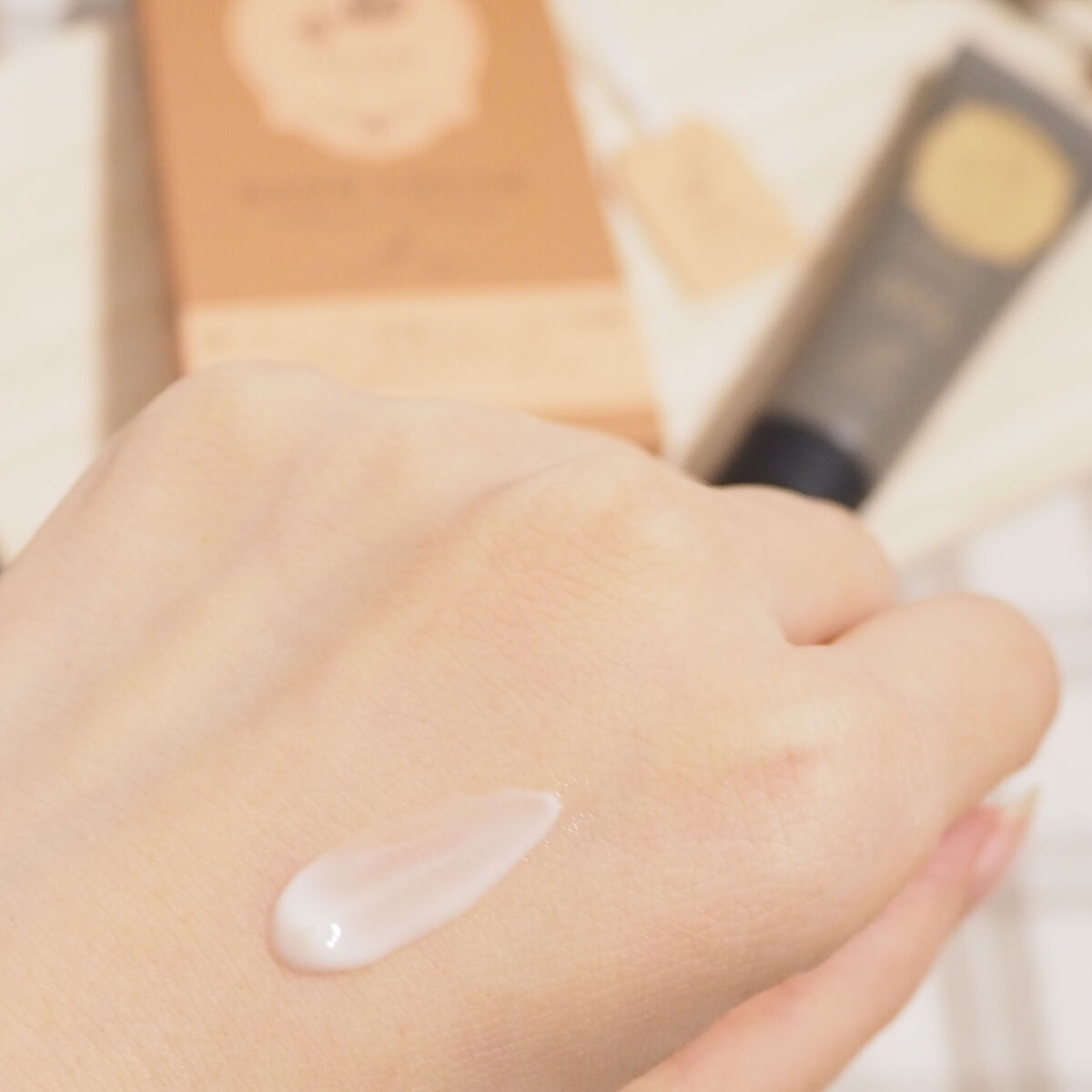 ティータイム ハンドクリーム ミルクティーの香り/BIBIDAY/ハンドクリームを使ったクチコミ（2枚目）