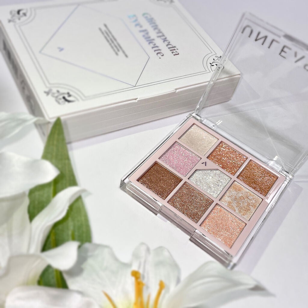 グリッターペディアアイパレット/unleashia/アイシャドウパレットを使ったクチコミ(1枚目)