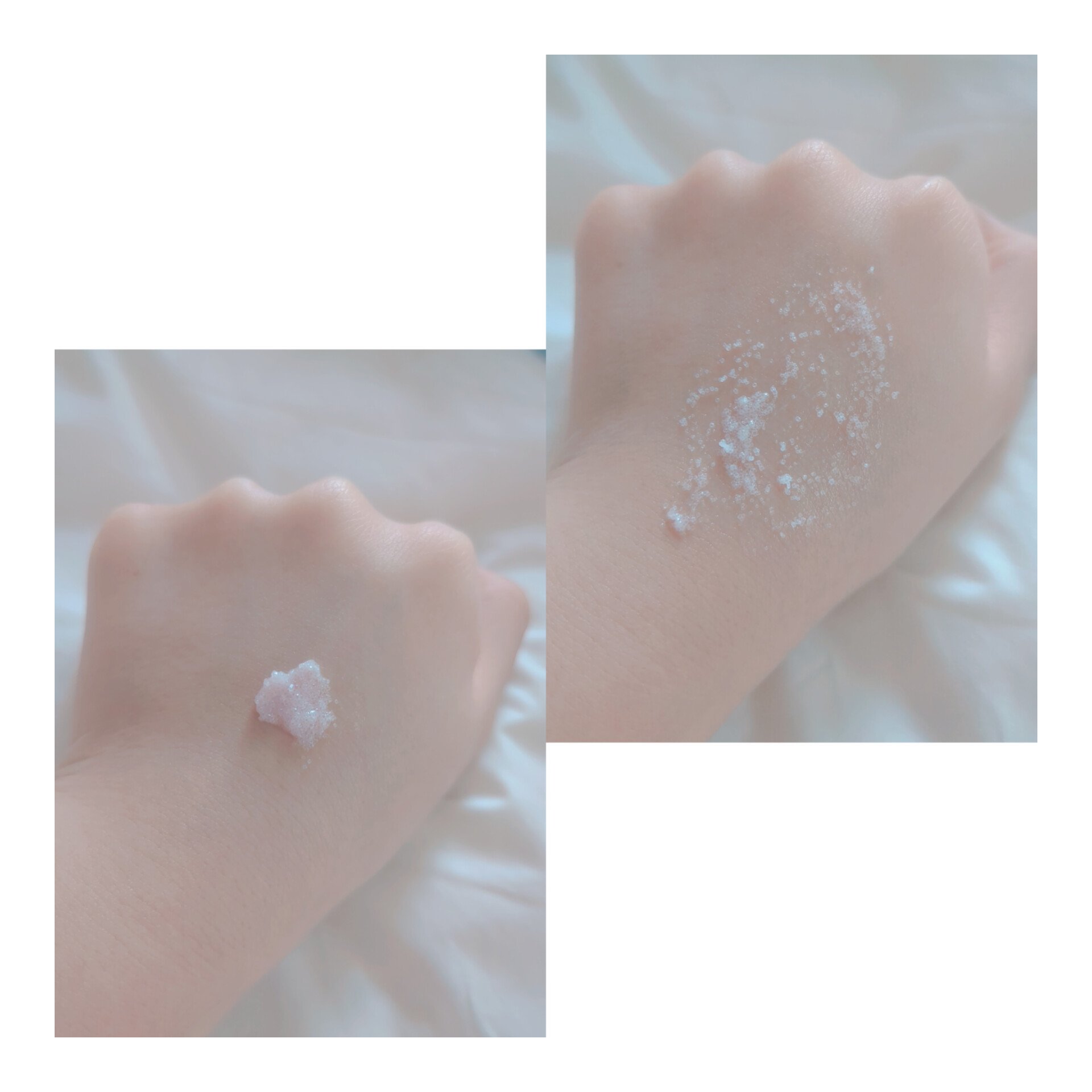 Q+Me スウィート ボム タラソ スクラブ/AGARISM/バストケア・ヒップケアを使ったクチコミ（2枚目）