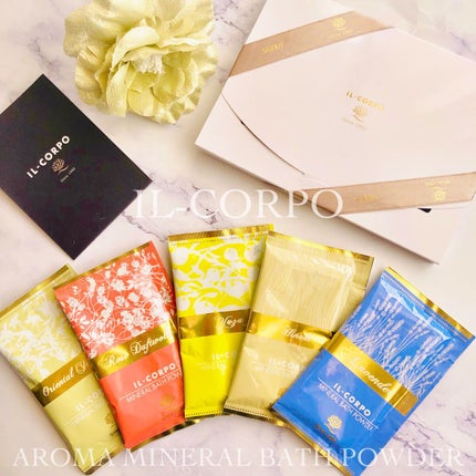 ミネラルバスパウダー グリーティングギフト/イルコルポ/入浴剤セットを使ったクチコミ(1枚目)