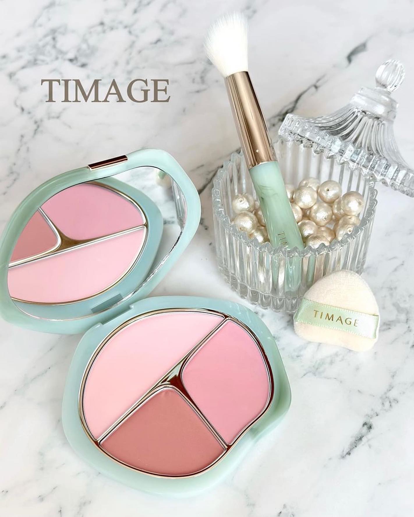 TIMAGE  3色チークパレット/TIMAGE/パウダーチークを使ったクチコミ（1枚目）