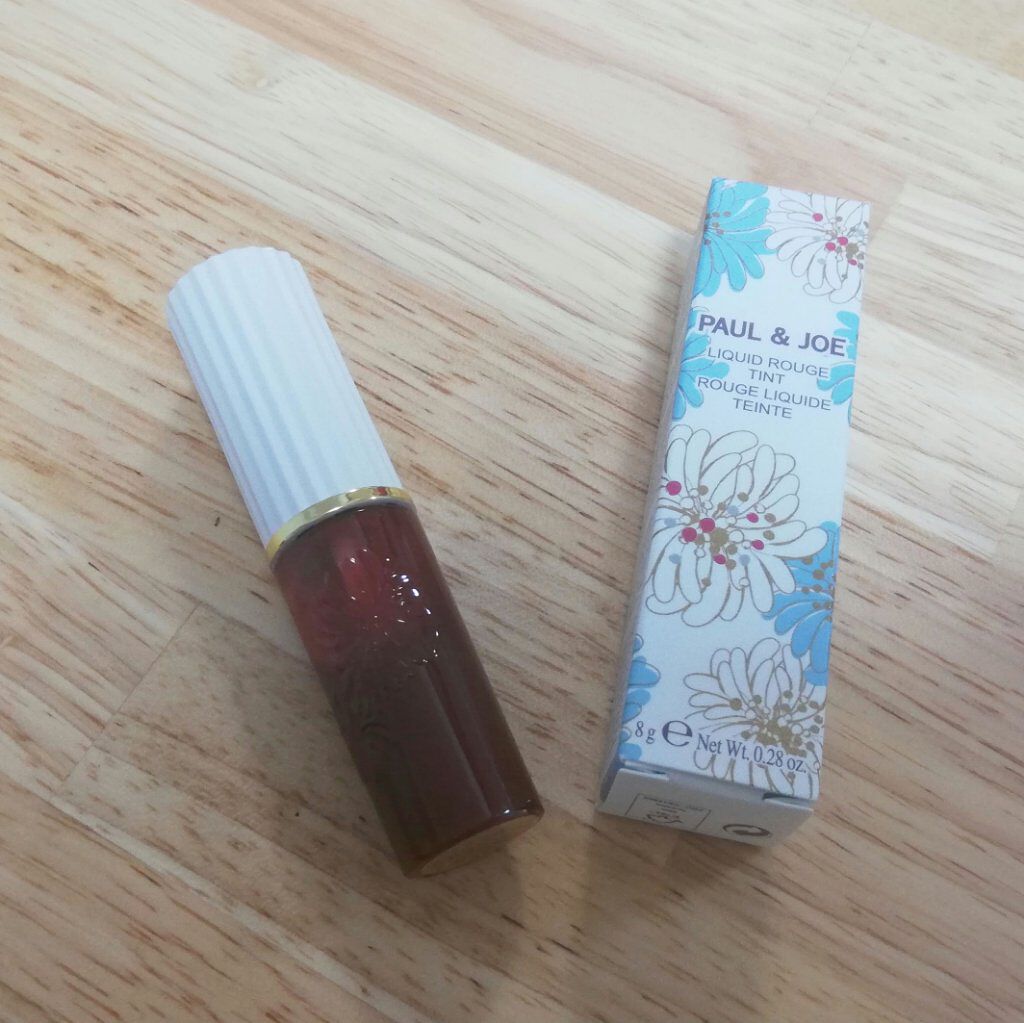 リキッドルージュ ティント(1/5新発売) 03　ルール ドゥ テ（ぬくもりを感じるティーブラウン）/PAUL & JOE BEAUTE/リップティントを使ったクチコミ（1枚目）