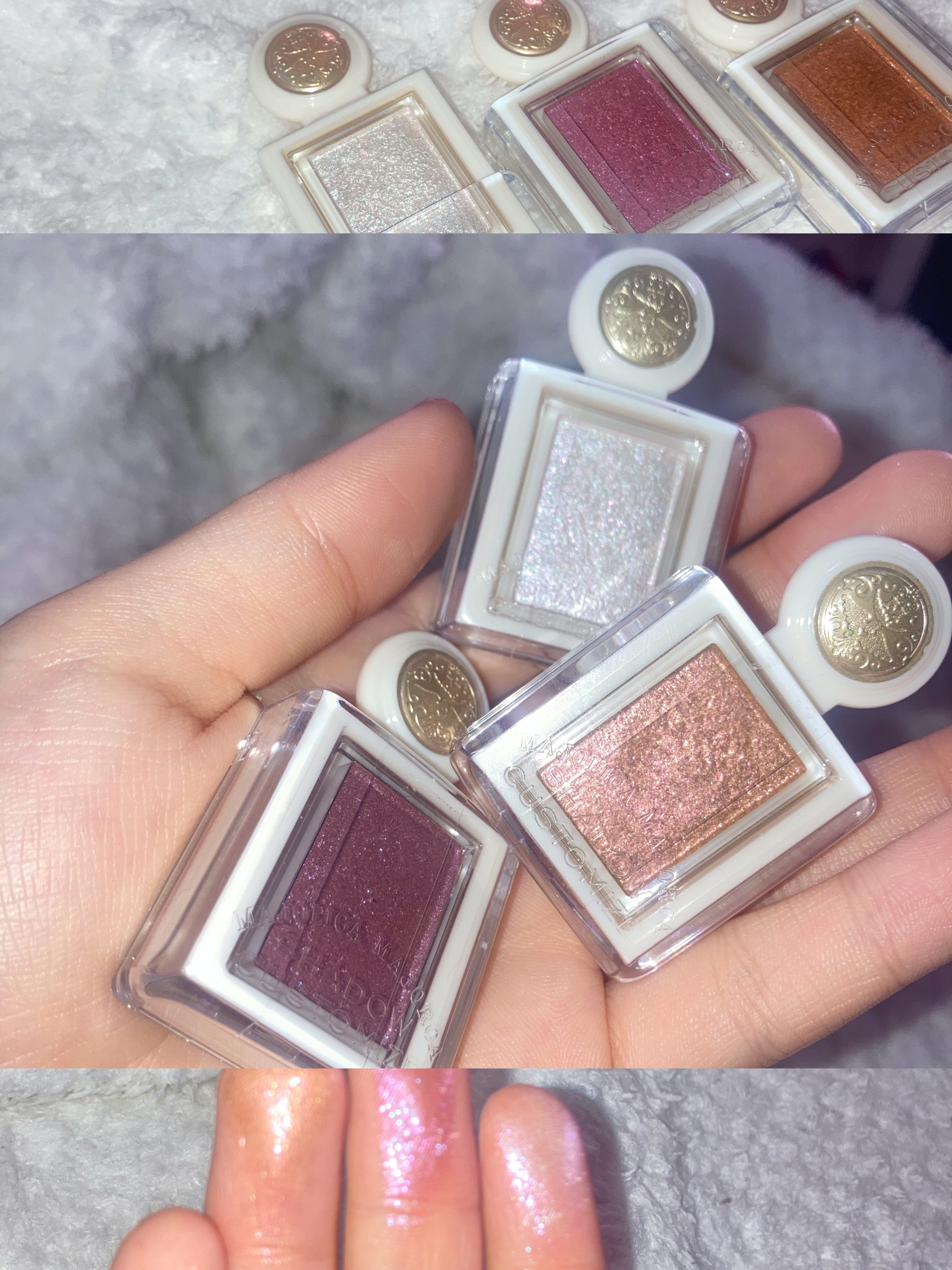 シャドーカスタマイズ　（ブリリアントグリッター）/MAJOLICA MAJORCA/グリッターを使ったクチコミ（2枚目）