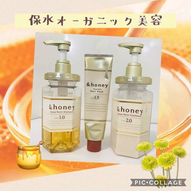 ディープモイスト シャンプー1.0／ヘアトリートメント2.0/&honey/シャンプー・コンディショナーを使ったクチコミ（1枚目）