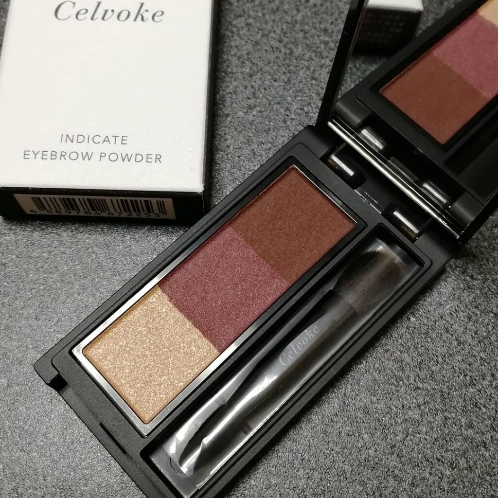 セルヴォーク インディケイトアイブロウパウダー 03 パープルブラウン/Celvoke/パウダーアイブロウを使ったクチコミ（1枚目）