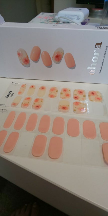 セミキュアジェルネイル(ハンド)/ohora/ネイルシールを使ったクチコミ(1枚目)