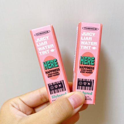 ジューシーライアー ウォーターティント/lilybyred/リップティントを使ったクチコミ(4枚目)