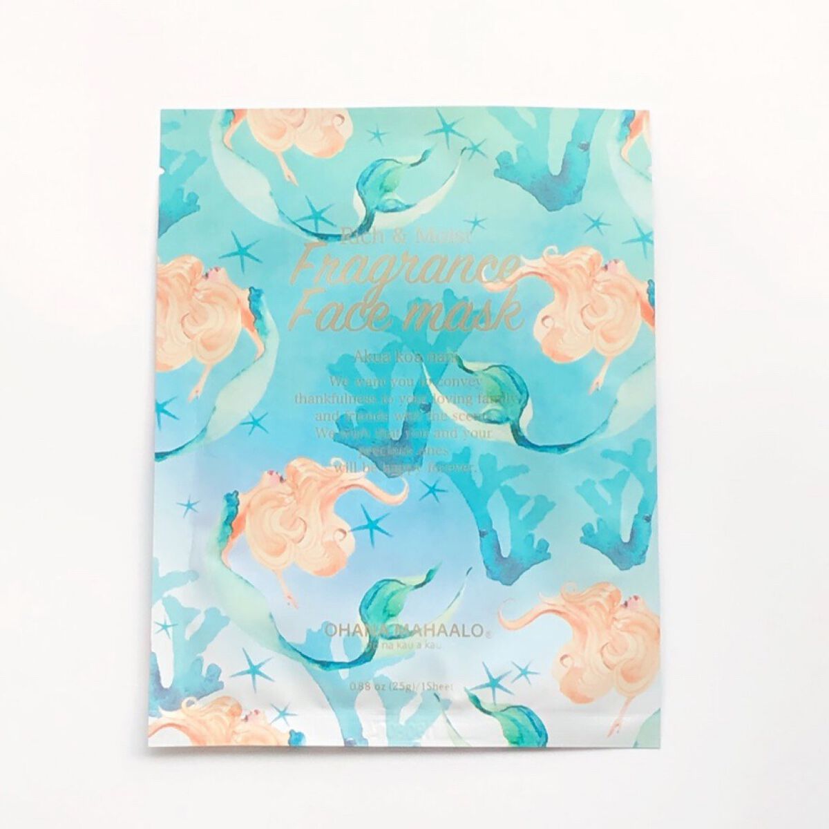 オハナ・マハロ フレグランスフェイスマスク/OHANA MAHAALO/シートマスク・パックを使ったクチコミ（1枚目）