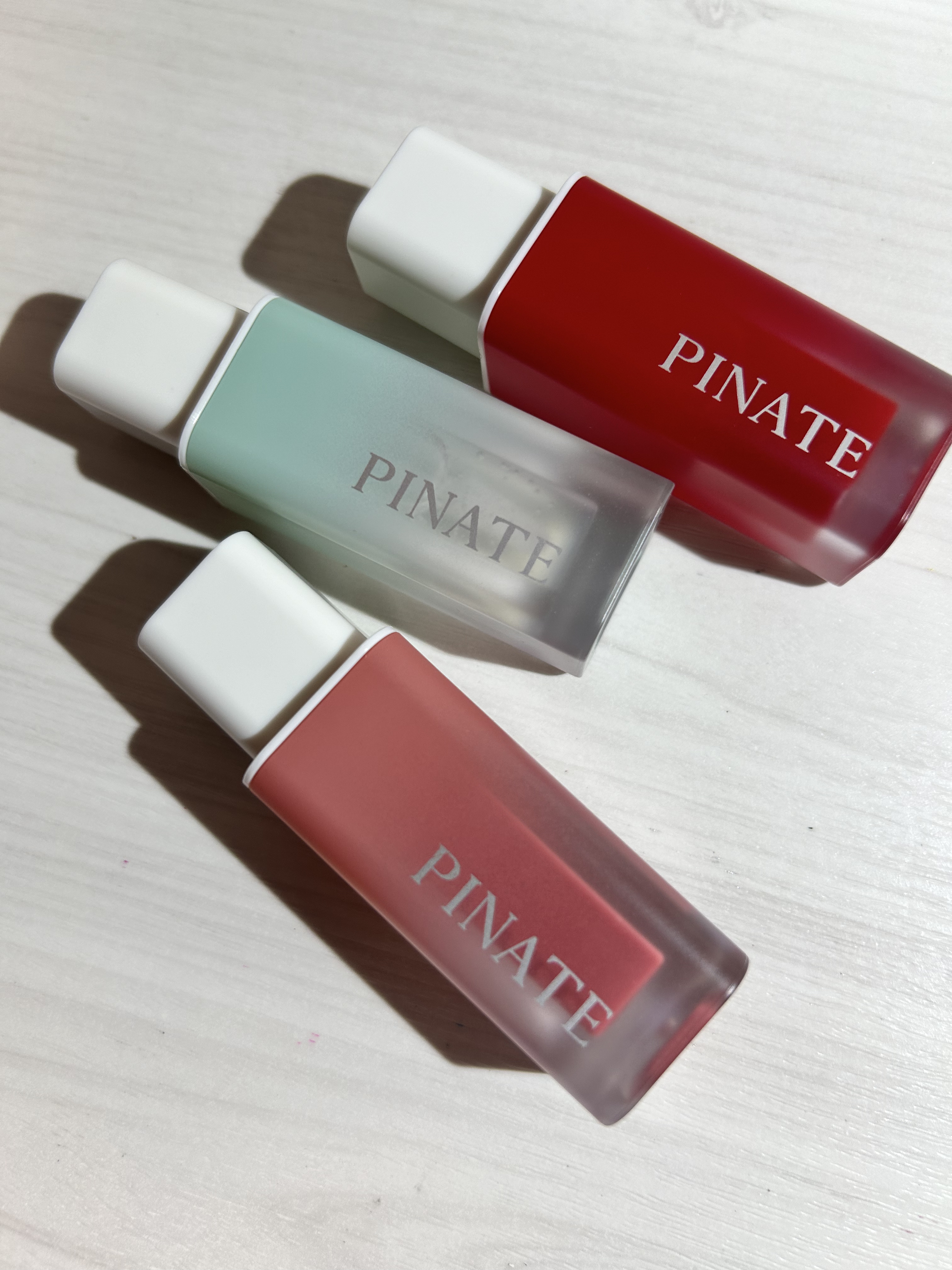 ナチュラルブルームリップオイルセラム 3色セット/PINATE/リップグロスを使ったクチコミ（1枚目）