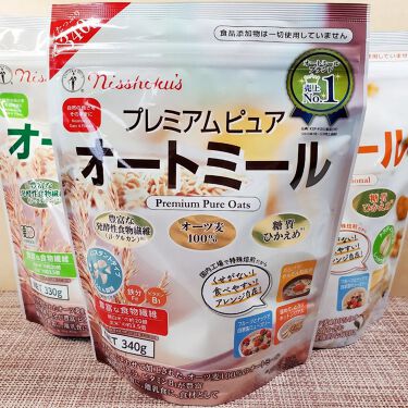 プレミアムピュアオートミール ニッショクの口コミ 日本食品製造日食プレミアムピュアオートミー By ぷにゃんこ主婦 フォロバ Lips
