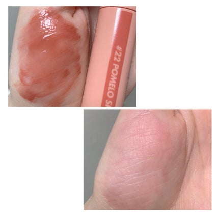 ジューシーラスティングティント/rom&nd/リップティントを使ったクチコミ(2枚目)