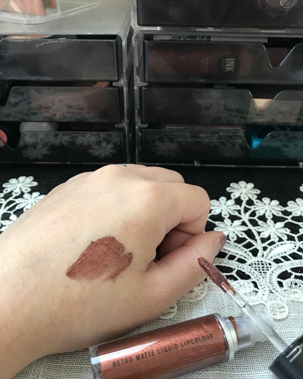レトロ マット リキッド リップカラー/M・A・C/口紅を使ったクチコミ(3枚目)