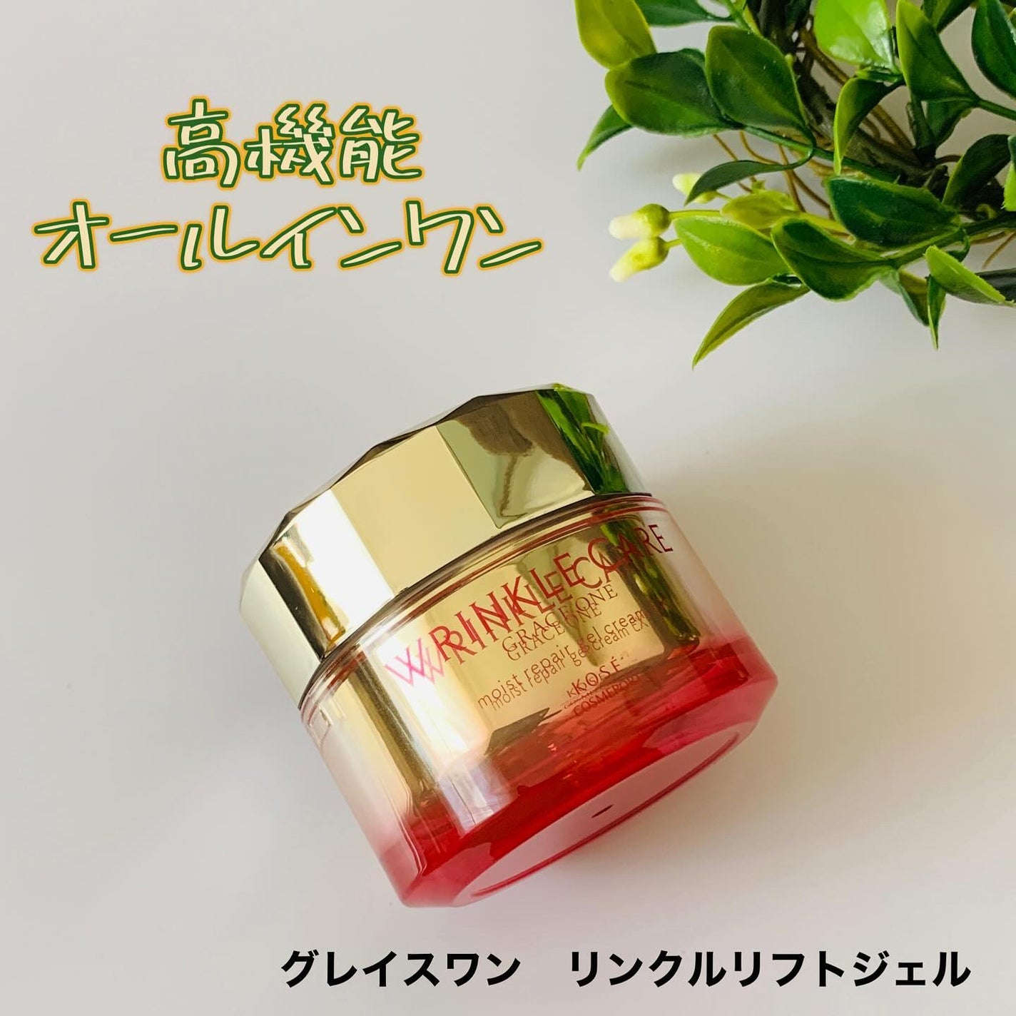 リンクルケア モイストジェルクリーム/グレイスワン/オールインワン化粧品を使ったクチコミ(1枚目)