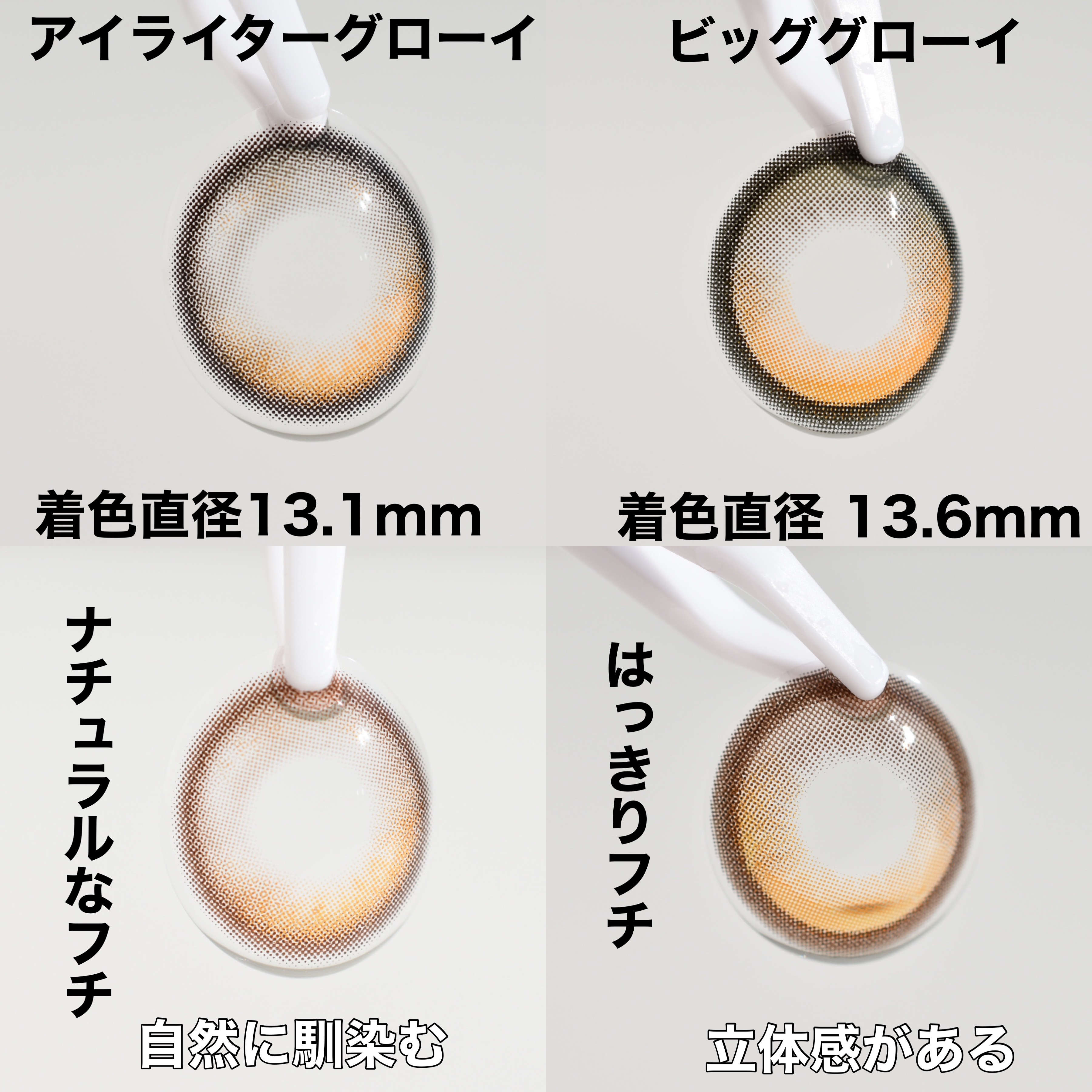 Glowy 1day/OLENS/ワンデー（１DAY）カラコンを使ったクチコミ（3枚目）