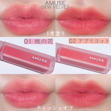 デュー ベルベット/AMUSE/口紅を使ったクチコミ（9枚目）