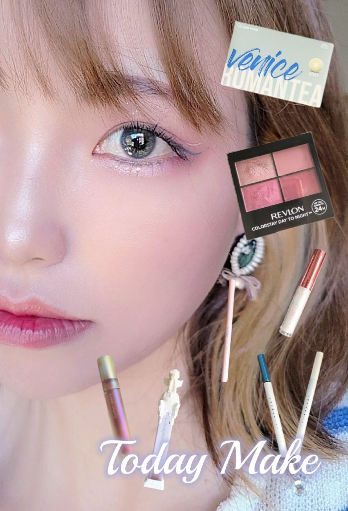 romantea venice gray (ロマンティーベニスグレー)/THEPIEL/カラーコンタクトレンズを使ったクチコミ（1枚目）