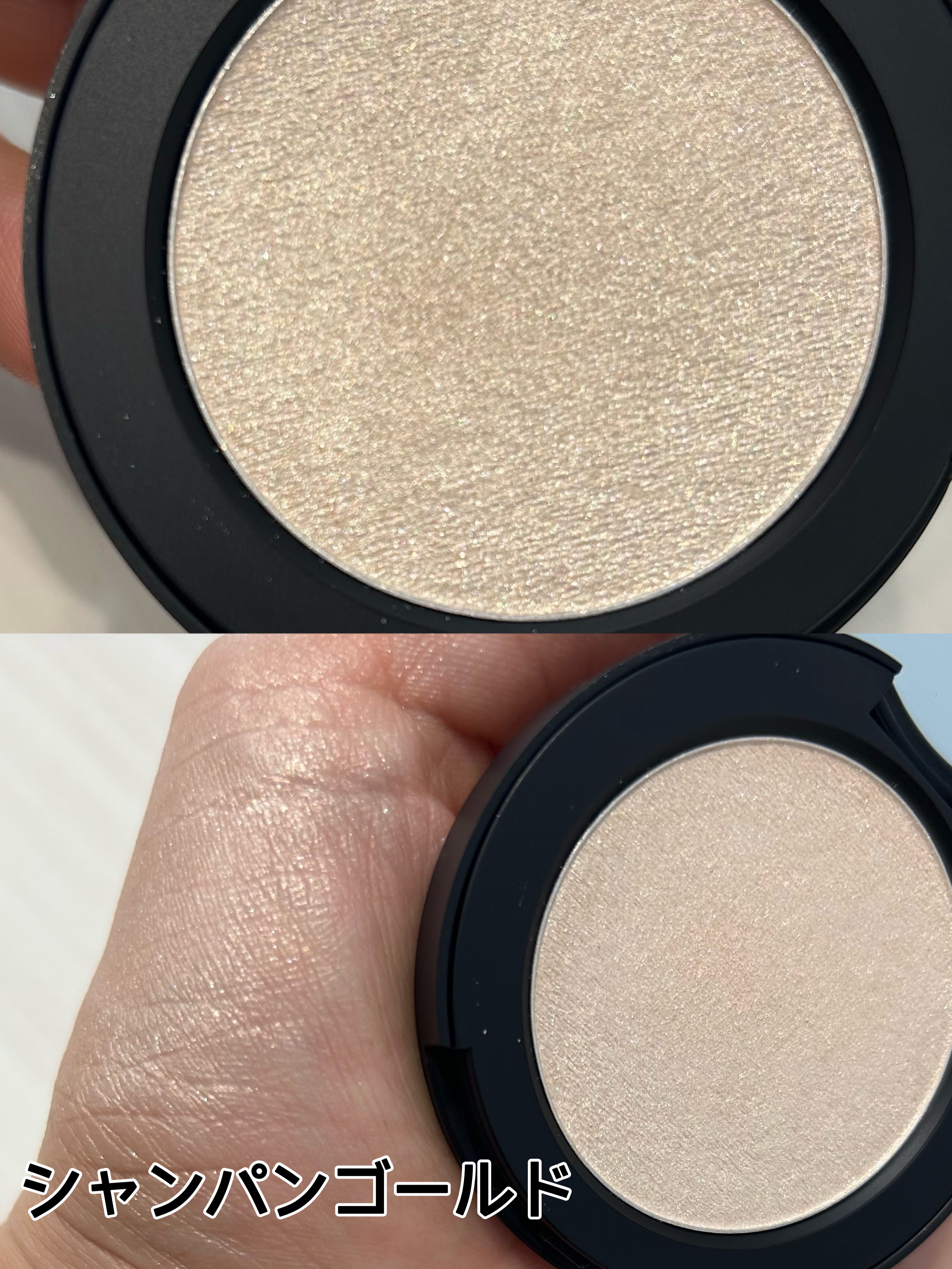 HERMES ハイライトパウダー シャンパンゴールド 心奪われたHERMESコスメ♡ホリデー限定。上品で高級感のある