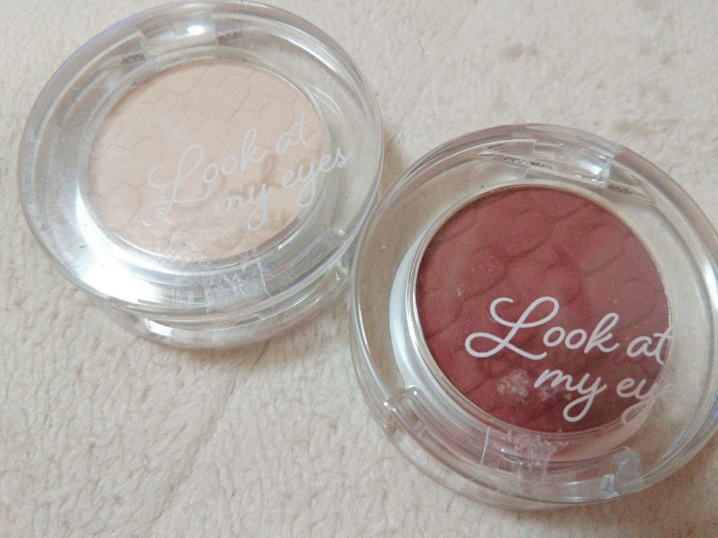 ルックアット マイアイ カフェ BE102/ETUDE/単色アイシャドウを使ったクチコミ（1枚目）